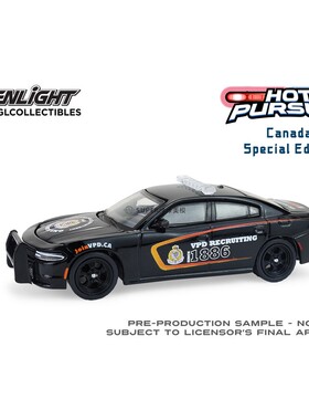 绿光 1:64 2018 Dodge 道奇战马 温哥华警察局征募宣传车 43065C