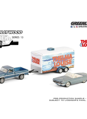 绿光 1:64 1966福特雷鸟敞篷车&1967福特F-250 - 末路狂花 31180B