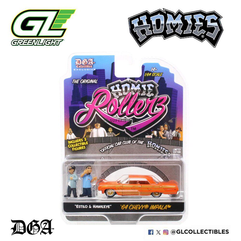 绿光×DGA 1:64 196火车/摩托/汽车模型