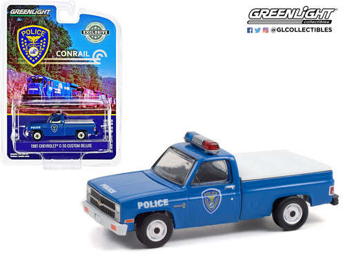 绿光 1:64 1981 雪佛兰C-10 定制豪华版  警方联合铁路局 30278