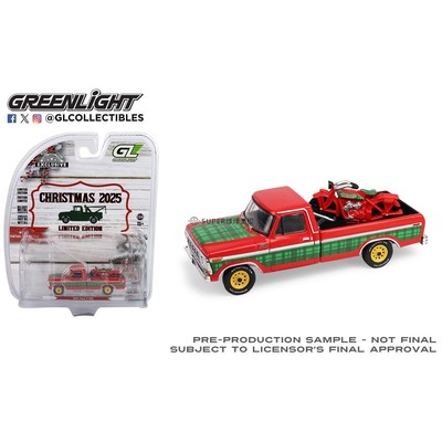 绿光 1:64 1978 Ford 福特 F-250 配复古摩托车 30564E