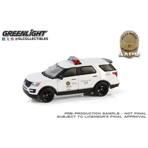绿光 1:64 2017 Ford福特探险者拦截警车LAPD 炸弹检测部门 30518