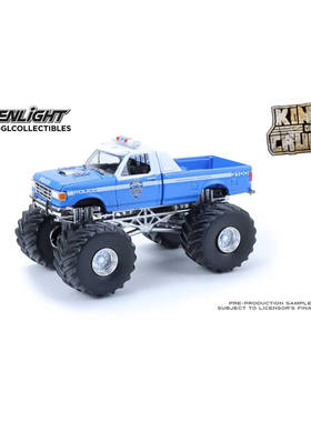 绿光 1:64 1990 Ford 福特F-350 NYPD 纽约警察局涂装版 49170E
