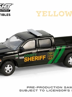 绿光 1:64 2013 道奇 Ram 1500 县警长 - Yellowstone黄石 62030A