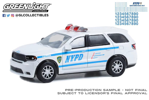 绿光车模NYPD道奇杜兰戈Dodge