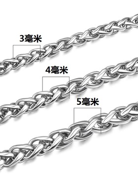 IMI男士吊坠配链钛钢项链首饰龙骨珍珠单链条潮配饰花篮YL081