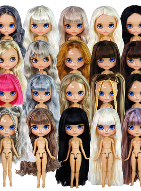 ICY DBS小布娃娃日烧肌光面磨砂脸嘟嘟嘴喷妆改妆成品裸娃19关节