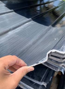 1.5毫米厚FRP灰色遮光瓦采光瓦树脂玻璃纤维瓦雨棚阳台防雨瓦车棚