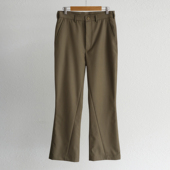 倾斜剪裁微喇叭西裤 抗皱垂感显瘦 西装 todaynowind 面料简约长裤