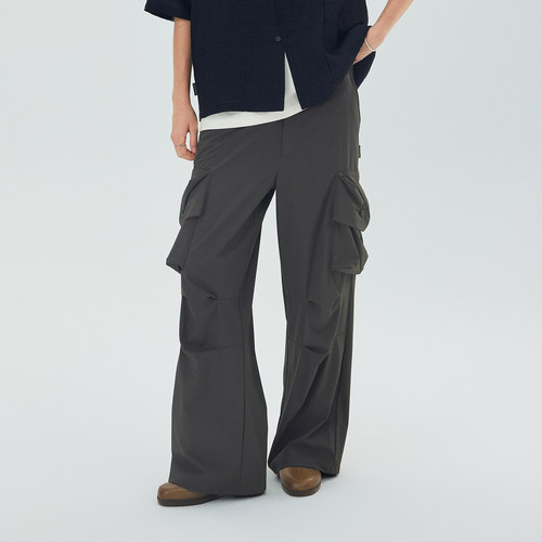 todaynowind大容量双口袋尼龙裤