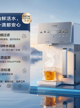 海尔台式净饮机过滤加热一体机