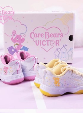 威克多VICTOR胜利CareBears爱心熊联名系列儿童款羽毛球鞋CBCJR