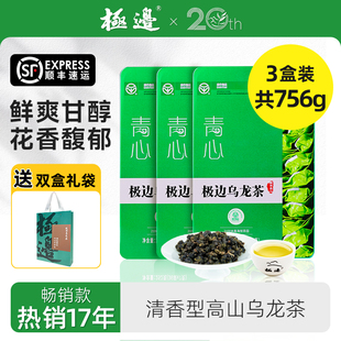 清香型乌龙茶252g 极边青心高山乌龙茶冷泡礼盒装 3盒 2025新茶