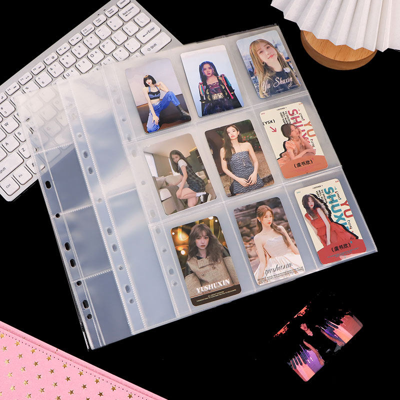 A4 NINE PALACES 카드 앨범 내부 페이지 울트라 맨 게임 카드 보관 앨범 엽서 보관 앨범 루스 리프 6 인치 사진 앨범