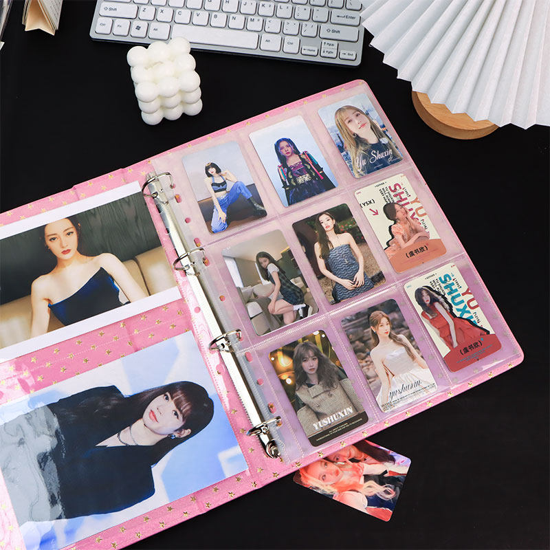 A4 NINE PALACES 카드 앨범 내부 페이지 울트라 맨 게임 카드 보관 앨범 엽서 보관 앨범 루스 리프 6 인치 사진 앨범