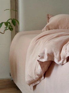雾奢缎意式极简风素色寝具床品80天丝绒感四件套