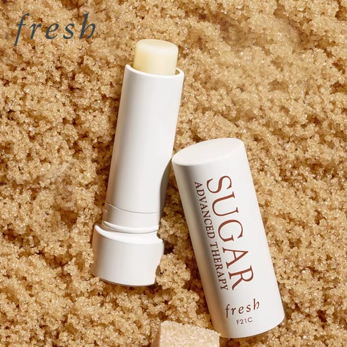Fresh/馥蕾诗黄糖澄糖润唇膏2.2g丰盈滋润薄荷玫瑰保湿无色中小样