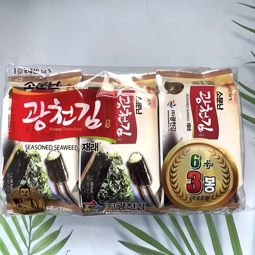韩国进口广川传统海苔零食紫菜