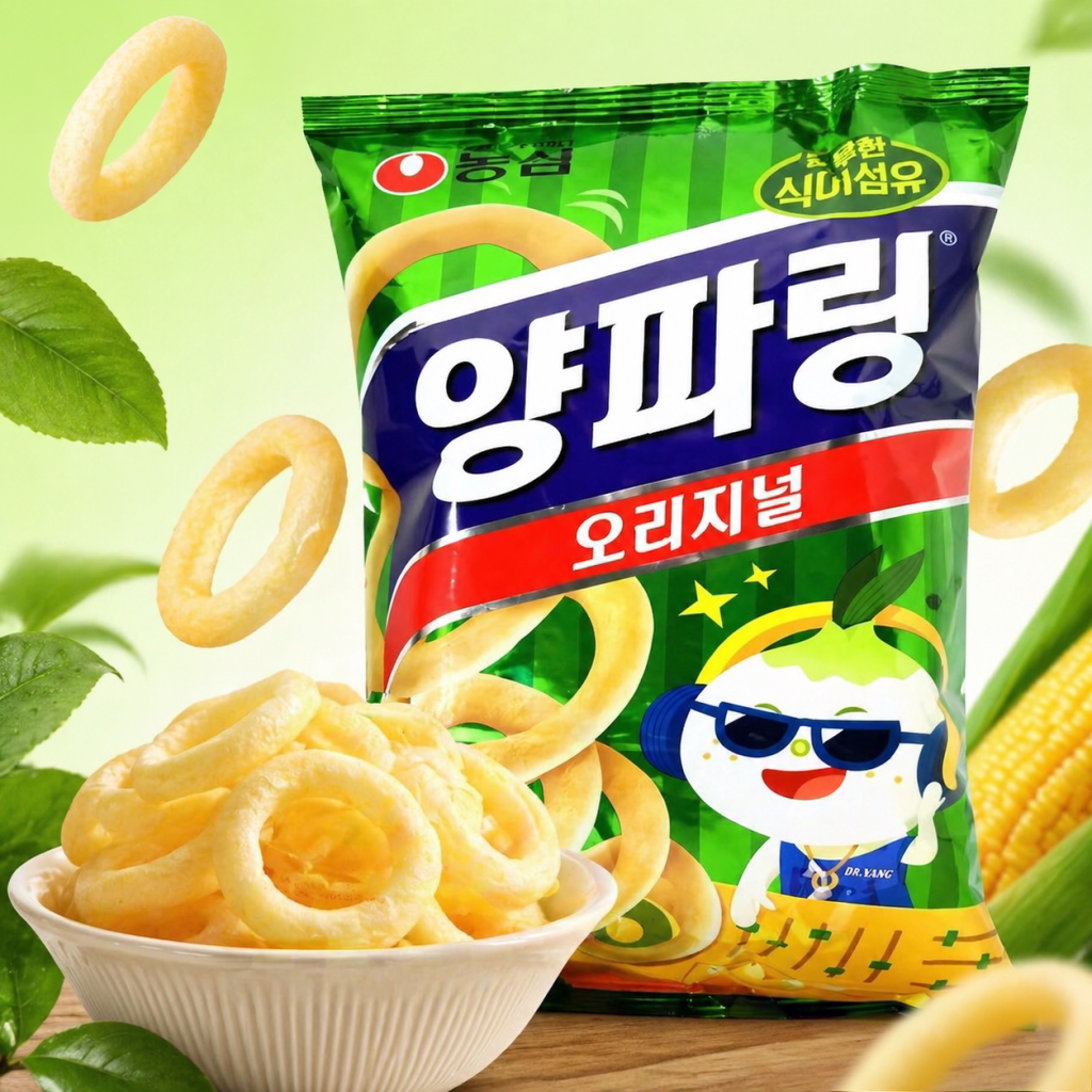 韩国进口零食农心原味洋葱圈80g膨化薯片休闲零食品休闲零食