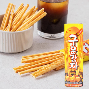 韓國進口海太碳烤薯條烤薯棒非油炸土豆棒小盒27g休閑零食品