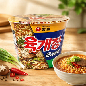 原装韩国农心大碗牛肉面网红休闲零食宿舍夜宵速食方便拉面110g