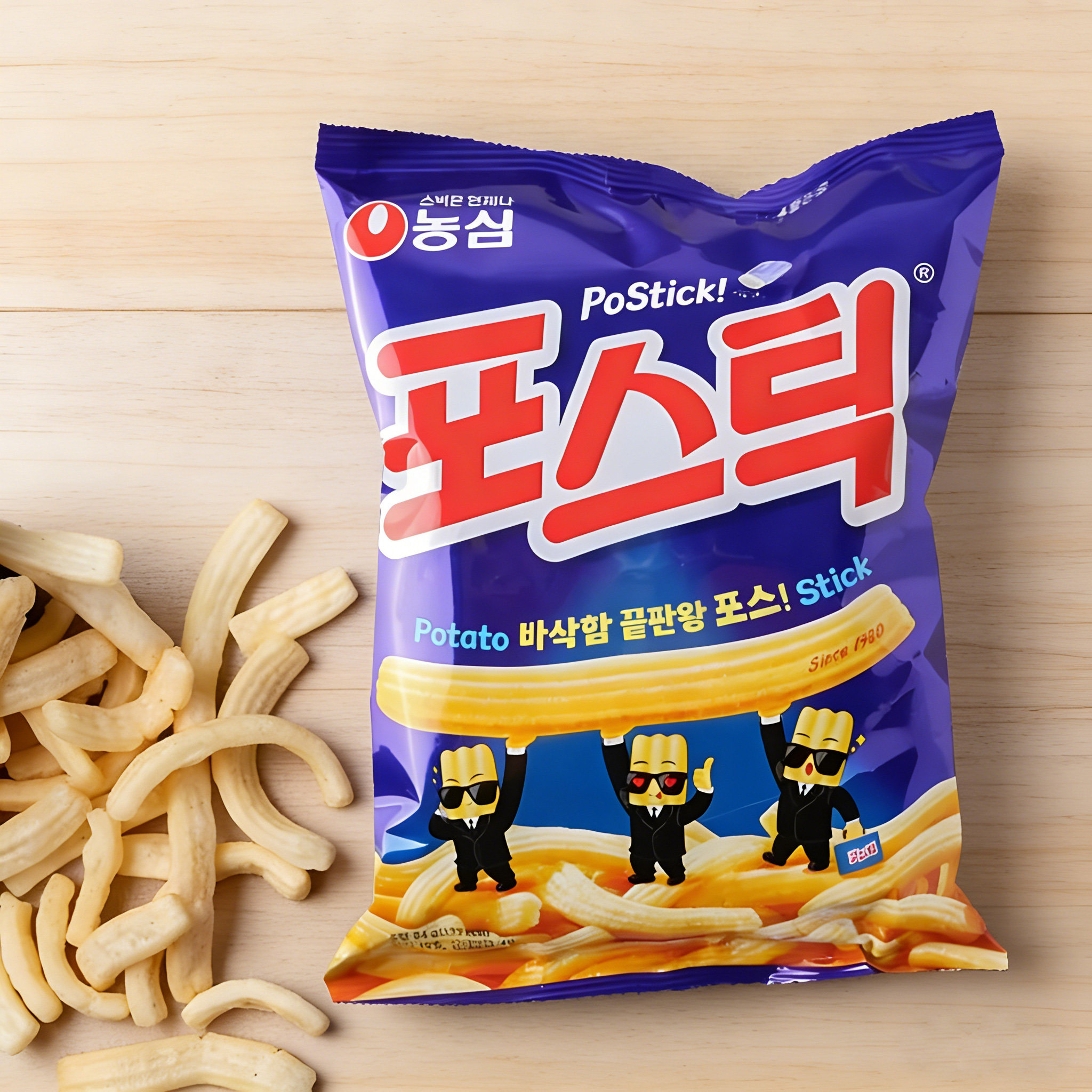 韩国进口农心薯条84g韩式经典风味酥脆不腻休闲追剧零食正品保障