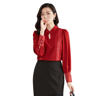 阔太中式国风立领衬衫