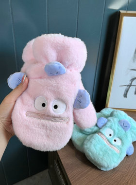小丑鱼连指手套女秋冬加绒保暖