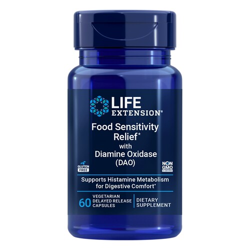 美国lifeextension二胺氧化酶DAO Food Sensitivity Relief  60粒