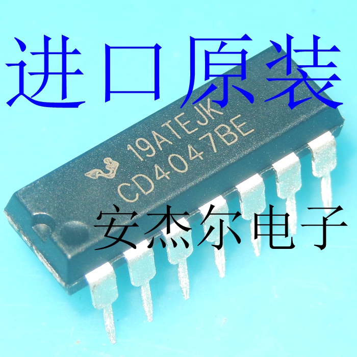 进口CD4047BE 逻辑 - 多频振荡器 直插DIP14 全新原装现货可直拍