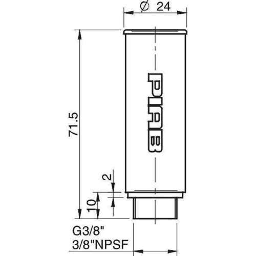 3216009派亚博真空产生器附件消音器Silencer3/83216009