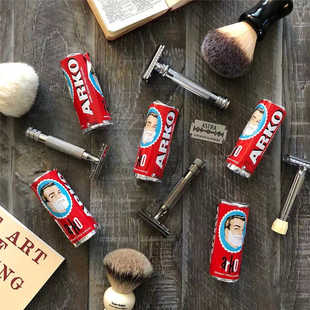 土耳其ARKO剃须皂棒滋养保湿 肥皂香味软化剃须膏75g 刮胡泡沫老式