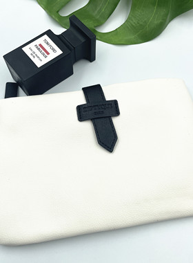 航空头等舱 DIPTYQUE 洗漱包手拿包 白色晚宴包 随身小包 收纳包