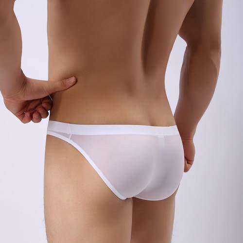 男士内裤头u凸囊袋叉小三角透明