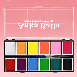 12色单色盘120克 欧美儿童面部彩绘人体彩绘水性彩 Anka Bella