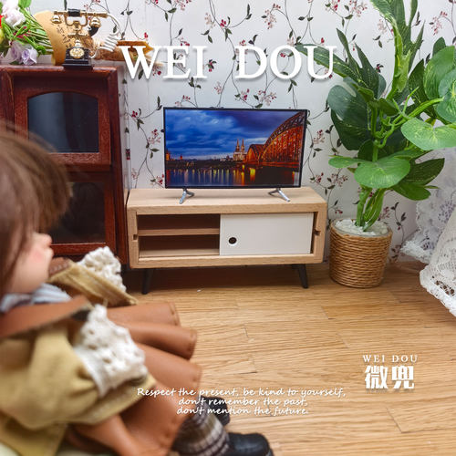 bjd迷你电视娃屋液晶显示屏