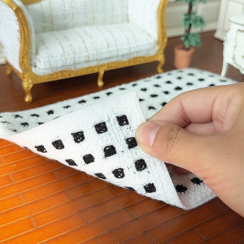 12分娃娃屋迷你毛绒地毯ob11微缩地垫bjd袖珍小物件布景拍摄道具,玩具/童车/益智/积木/模型,家居/生活场景,淘宝优惠券,粉丝福利购,淘宝优惠卷