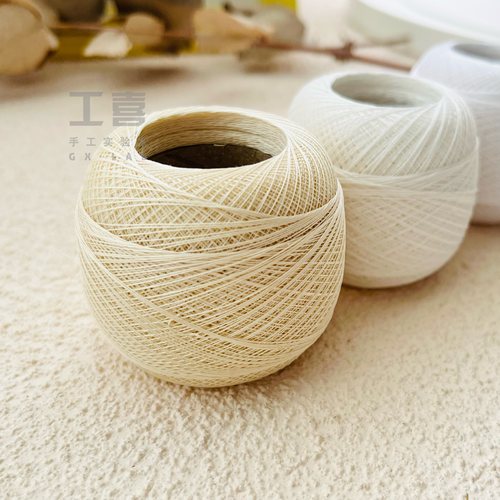 工喜可染色微钩蕾丝线