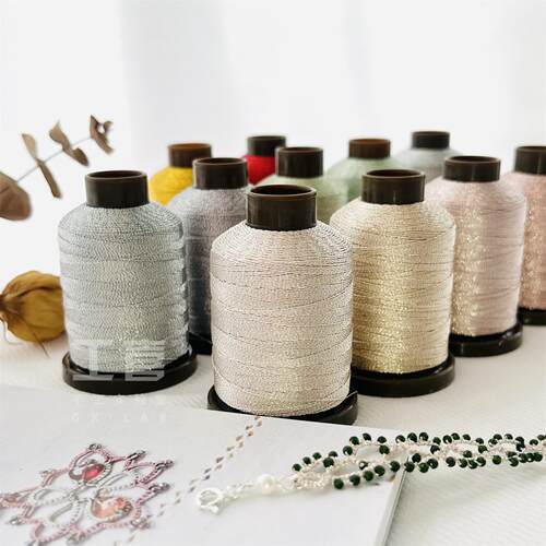 高亮抗氧化梭编金属线3股轻奢diy