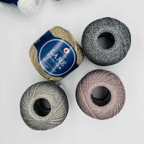 横田30号金属线梭编蕾丝线金银闪