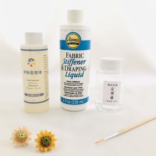 纯棉蕾丝织物定型液透明硬化diy