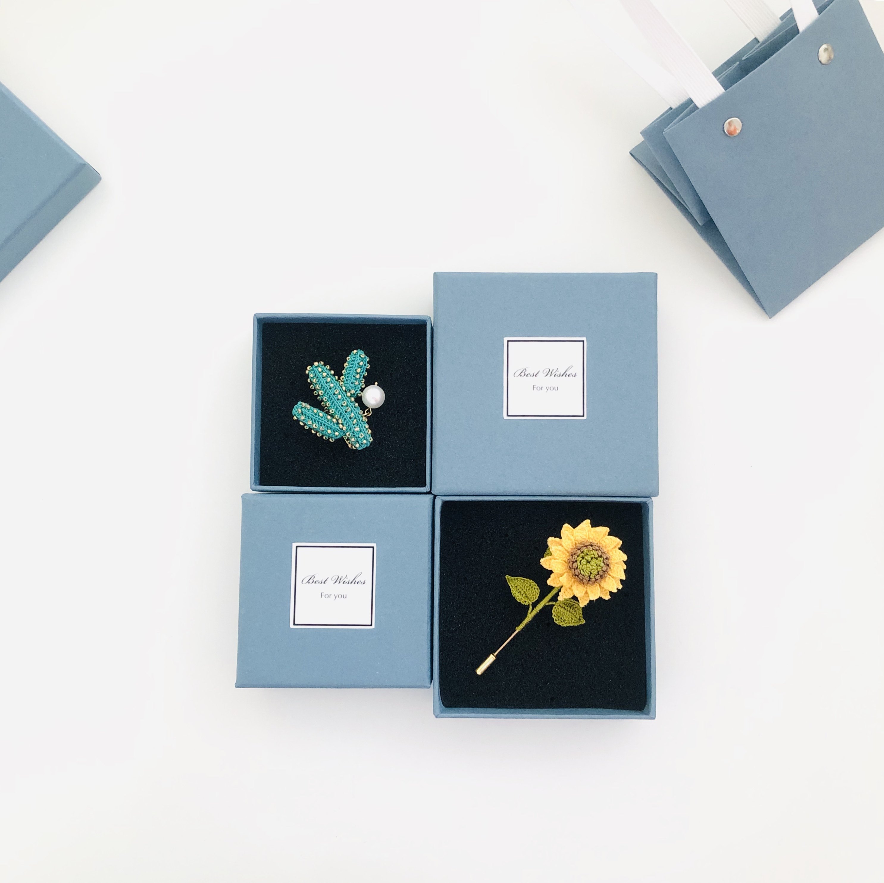 「工喜手工」首饰包装盒礼品饰品收纳展示盒简约小清新莫兰迪色系