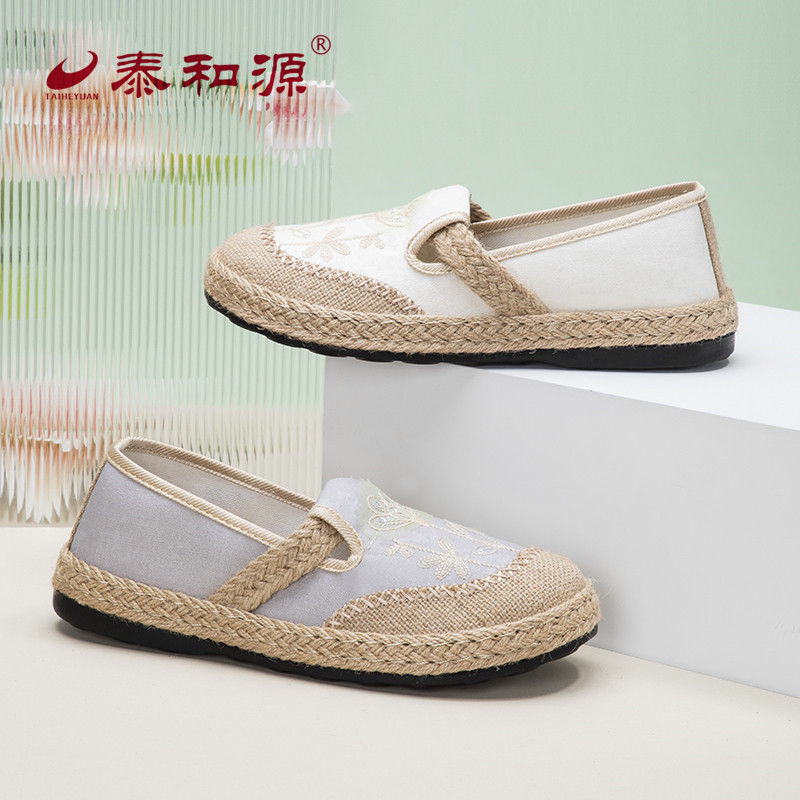 泰和源老北京布鞋春秋季女士休闲布鞋一脚蹬轻便舒适透气渔夫鞋,女鞋,传统布鞋,淘宝优惠券,粉丝福利购,淘宝优惠卷