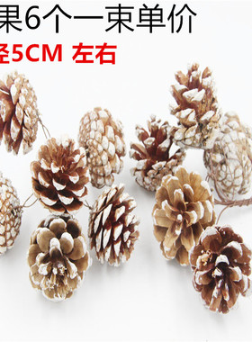 摆放花卉带杆松果干花花束彩色紫色白色棉花大号莲蓬装饰家居材料