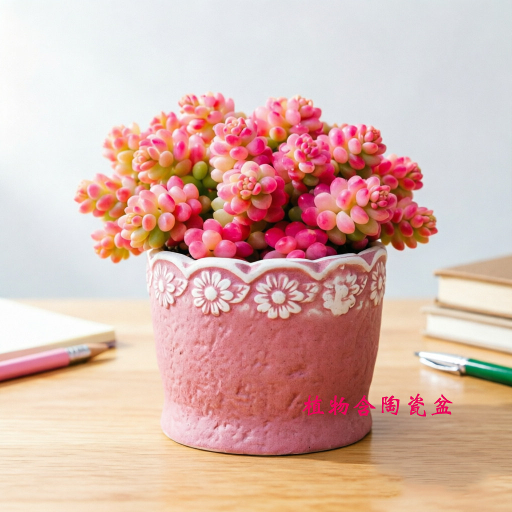 糖果新玉坠缀锦多肉植物办公室内小盆栽幼儿园品种绿植花水晶老桩