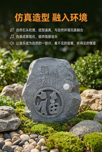 太阳能充电蓝牙音箱 无线感应音响 民宿别墅花园两用