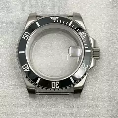 Water Ghost Watch Case, Stainless Steel Nh35 Case, Transparent Bottom, Calendar, Sapphire Glass, Suitable for Nh34/Nh35 Movement