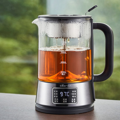 小熊煮茶器316礼盒电茶炉1.2L养生壶喷淋蒸茶泡茶壶ZCQ-D12L6