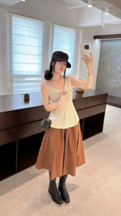 百搭显瘦无袖 时尚 背心女 韩版 2025秋冬新款