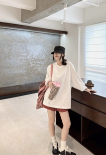 百搭显瘦简约宽松休闲大版 2025秋款 时尚 韩版 T恤女 新款